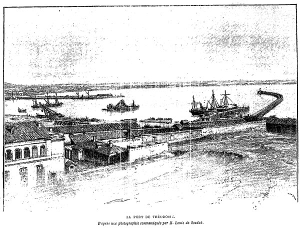 Феодосийский порт, 1896 (авторская иллюстрация)