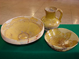 Столовая, поливная посуда. Каффа, XIV-XV века